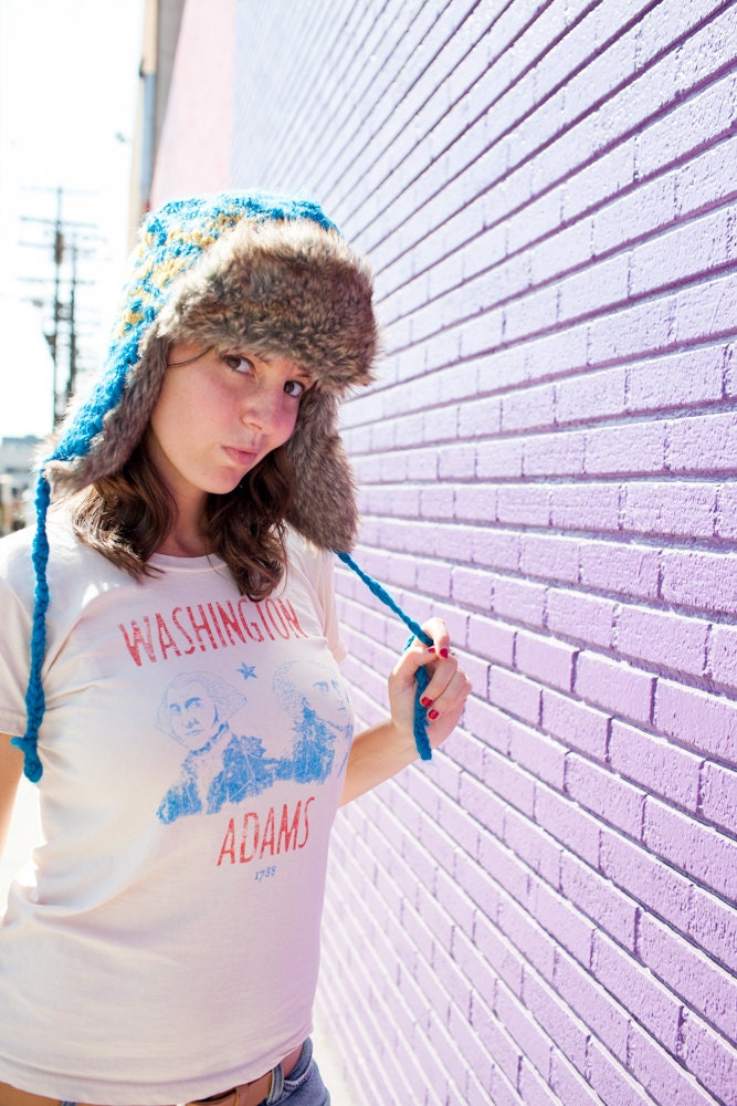 Women's Cream Washington - Adams 1788 Presidential Campaign Shirt
