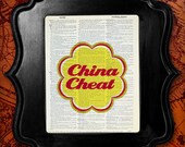 Geekery Gift Print, Humor Art, Geek Gift Humor Gift Cool Gift for Man, Humorous Gift Parody, Dictionary Art Print, Chupa Chups - China Cheat