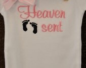 Heaven Sent - Baby Girl or Boy Gift - Baby Girl or Baby Boy Baptism Gift