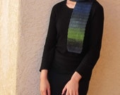 Blue and Green Scarf - multicolor