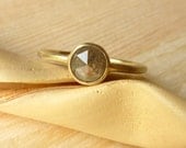 Grey Rose Cut Diamond Ring, Deposit