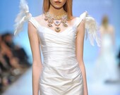 The "Golden Medallions" Exquisite beaded Bridal Couture Necklace, special events