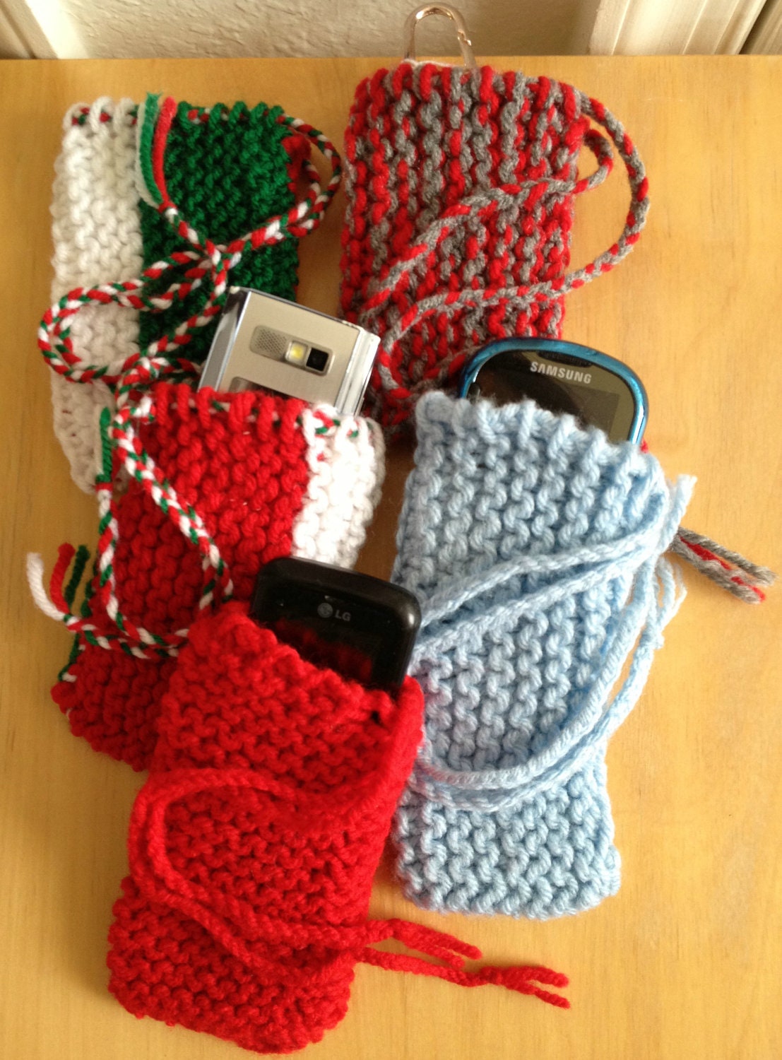 Handknit Cell Phone Holders ALL STYLES