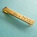 Like a Boss tie bar - hand stamped mens tie clip in aluminum, brass, or copper