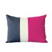 Bright Pink and Gray Colorblock Cushion Cover Modern Home by JillianReneDecor Hot Pink Color Block Pillow Gift for Her