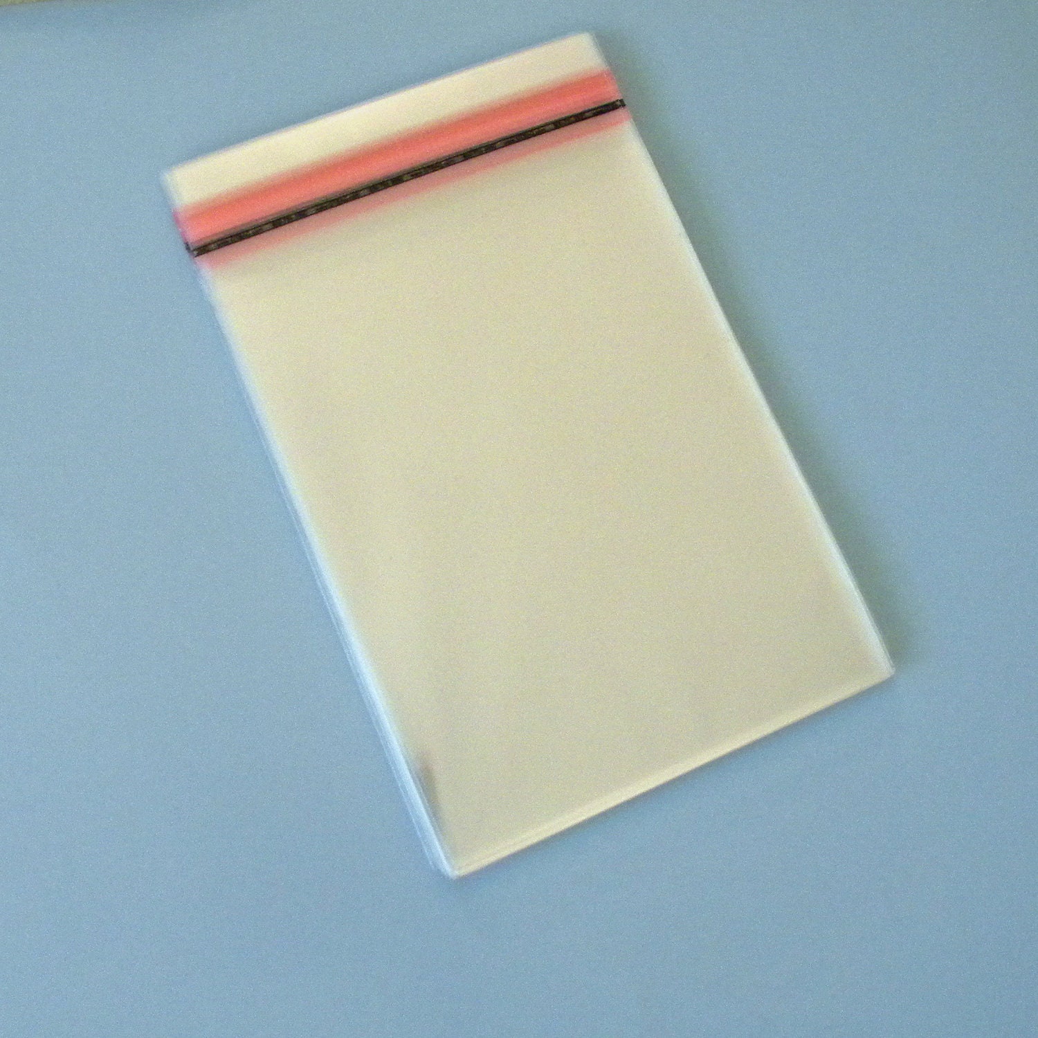 4 5/8 x 5 3/4 inch Cello Bags for A2 Card with Envelope, Crystal Clear, Lip and Tape, Resealable, Set of 50 Il_570xn