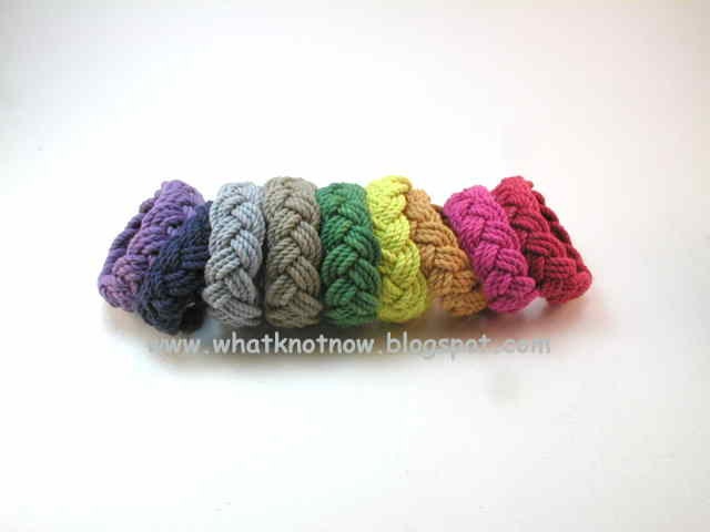 turks head knotted rope bracelet small nautical bracelet sailor knot bracelet cotton three part bracelet