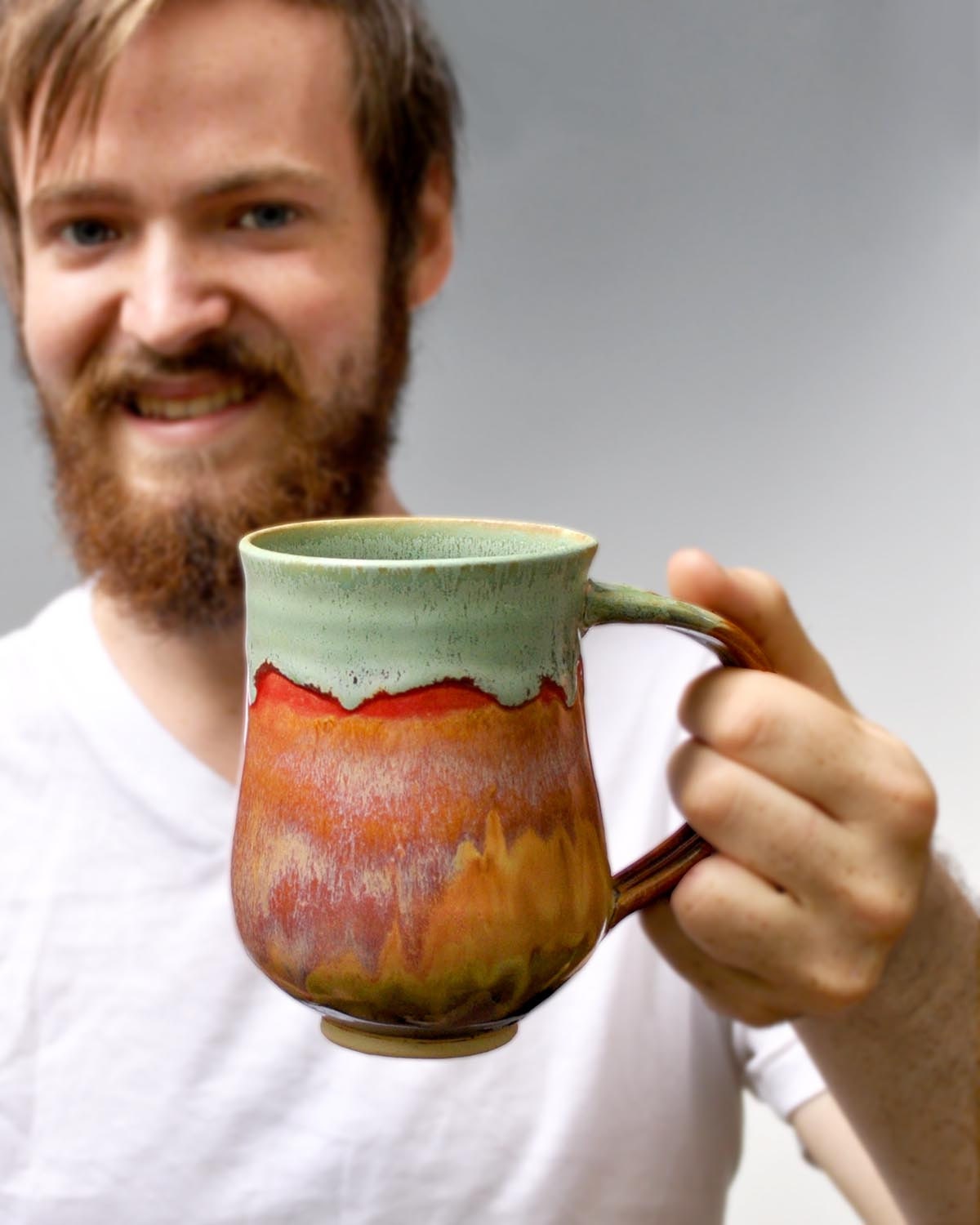 ceramic mug Beer Stein  coffee cup tea mug  for him  Autumn Song series
