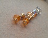 divine long swarovski dangle earrings // november birthstone fun