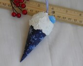 Sugar Plum Ice Cream Cone Ornament       Decoration