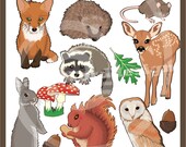 Woodland Animals ClipArt Collection