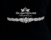 Wedding Gown Bridal Sash- Pearl and Crystal belt