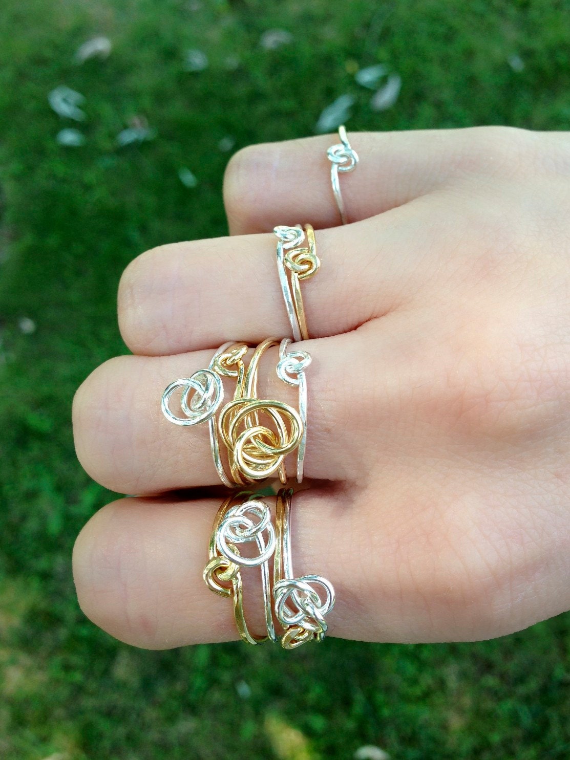 Petite Silver Twist Ring