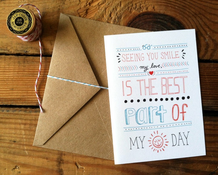 Seeing You Smile My Love - Card