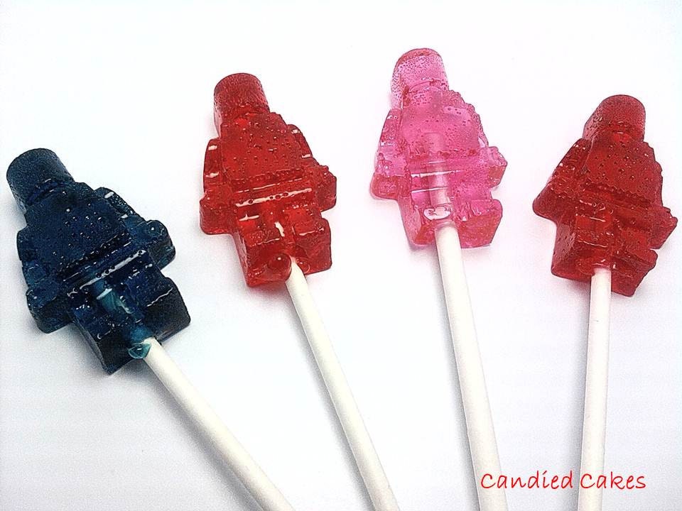 Buy 6 Get 6 Free - MINIFIGURE Lollipops - Pick Any Colors and Flavors