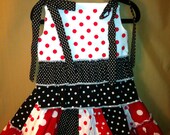 Miss Mouse Style Polka Dot Ruffle Top and Twirl Skirt