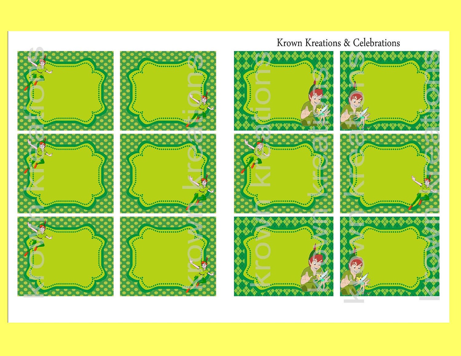 PETER PAN Inspired Party - Boys Birthday Party - Neverland Party - COMPLETE Package - Krown Kreations