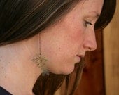 Green Fennel Pressed Leaf Earrings