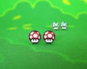 Super Mario World Mushroom Earrings in Two Flavors