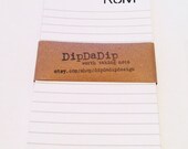 Personalized Monogram Notepad Flip Pad with Magnet Typography Minimal Free Shipping