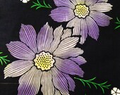80" long.....Dyed floral Vintage Japanese cotton kimono fabric