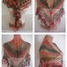 Valentine's Day discount Crocheted multicolor elegant triangle magic shawl,gift by Arzu's Style