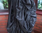 Handmade Ooak Steampunk Victorian style black red or ivory bustle skirt Gothic Burlesque
