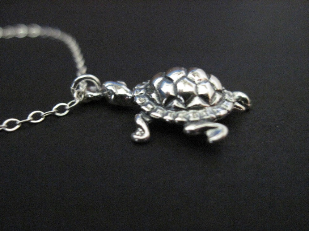 Sterling Silver Turtle Necklace