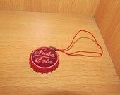 Nuka Cola Fallout video game Red Bottle Cap replica Cell pHone charm or  zipper pull