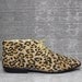 Vtg 80s 90s Leather Animal Print Leopard Lace Up Granny Boots 7 1/2 38