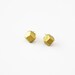 gold geo earrings
