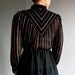 metallic chevron dress