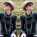 Olive green military elegant women fall autumn hand knit sweater, modern fashion triangle geometric origami /Khaki Chic 2/