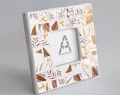 Picture Frame Mosaic Mini Photo Frame 3x3 Brown Yellow