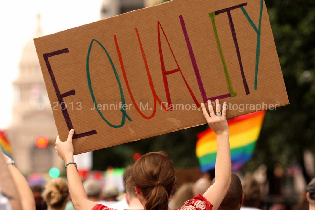 Equality, Harvey Milk March Austin  - Fine Art Print 8x10