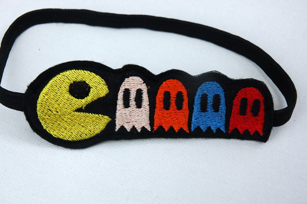 PacMan Head Band 80s Cosplay Rockabilly Hipster