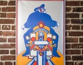1960s Seymour Chwast Motorcycle Poster Print