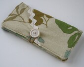 Leaves and Rick Rack Checkbook Cover sale