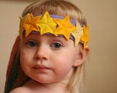 Starlight  Crown - Birthday - Dress up - Play - Felted Wool Headband