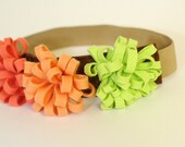 Dahlias - Flower Fairy Crown - Felted Wool Headband - Wreath