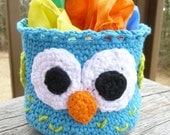 Owl basket with five play silks ready to ship