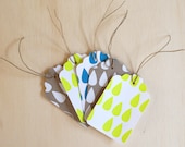 5-Pack Raindrops gift tags