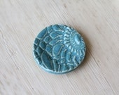 Lagoon Blue Porcelain Clay Trinket Dish
