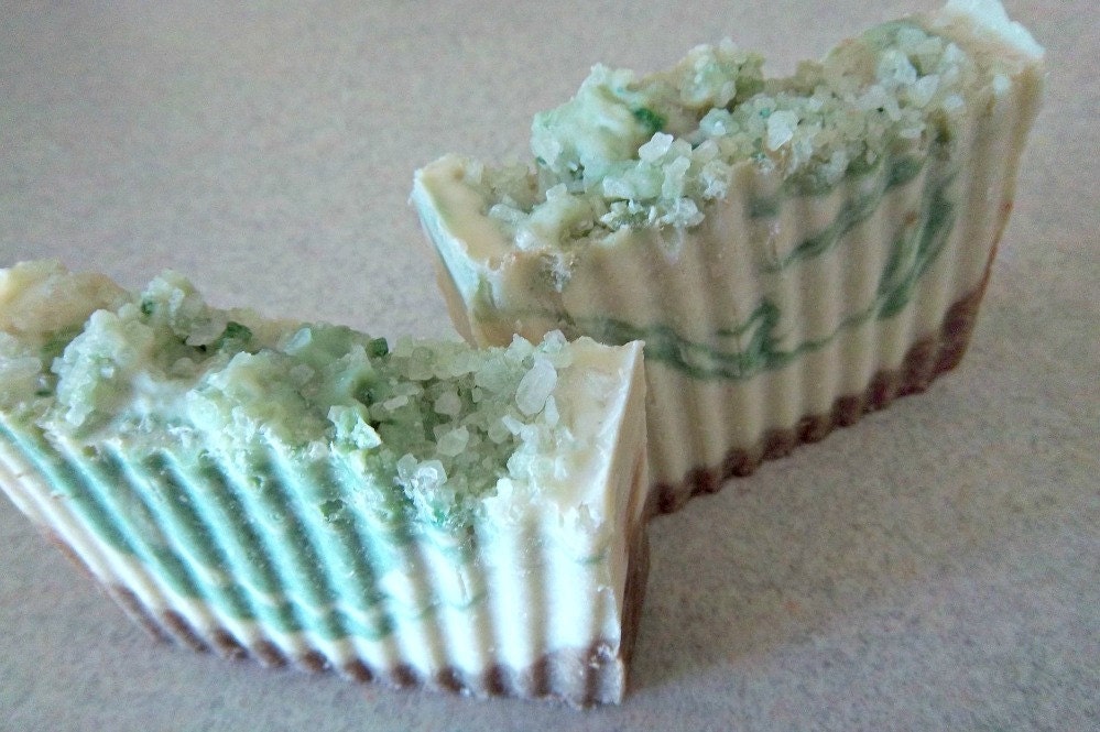 Coconut Lime SEA SALT Soap- BIG 5-6 Ounce Bars