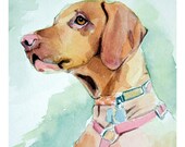 Small Custom Watercolor Pet Portrait