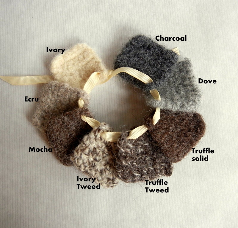 Felted Wool Bunny Crochet Plush Toy Ecru