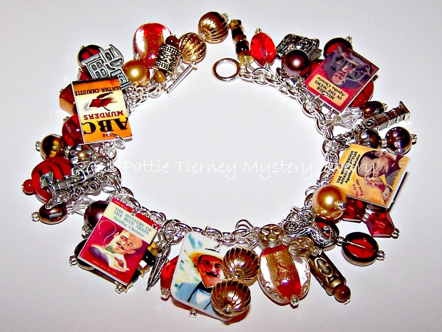 HERCULE POIROT Mystery Charm Bracelet