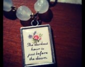 Victorian Charm Bracelet - The Darkest Hour is Just Before the Dawn from Hoolala