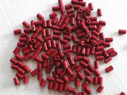 Red Shell Heishe Beads small tubes, Beads, Jewelry Design, Heishi Beads, Sale