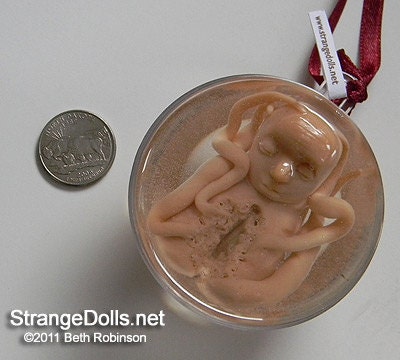 Bizarre Alien Fetus Ornament 11